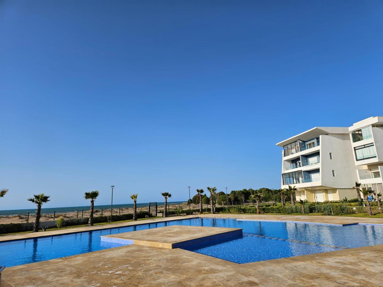 Sidi Rahal Blue View, Beachfront Wide Seaview With Pool Extérieur photo